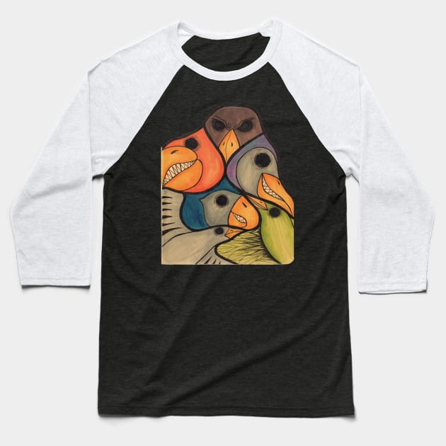 Doody birdy Baseball T-Shirt by Namtan's Hands